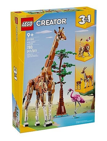 LEGO Creator 3-en-1 - Les animaux sauvages du safari (31150) - dès 9 ans