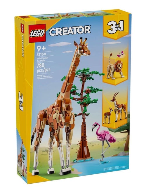 LEGO Creator 3-en-1 - Les animaux sauvages du safari (31150) - dès 9 ans - Kiabi