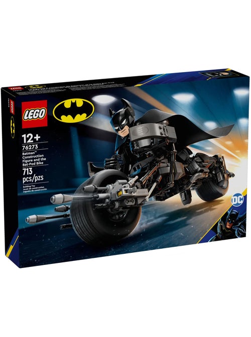LEGO DC Comics - La figurine de Batman à construire et la moto Bat-Pod - 76273 - Kiabi LEGO DC Comics - La figurine de Batman à construire et la moto Bat-Pod - 76273 - Kiabi
