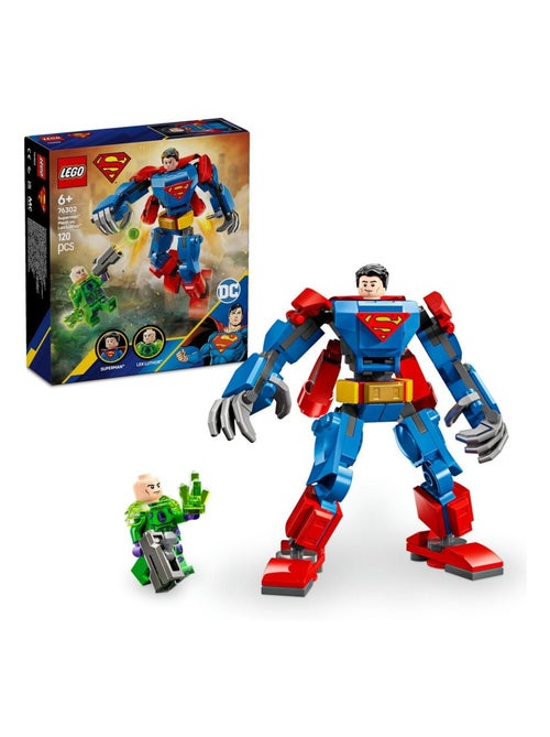 LEGO DC Comics 76302 - Robot de Superman contre Lex Luthor, 120 pièces, 2 minifigurines - Kiabi
