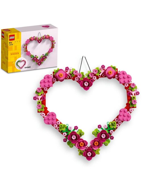 LEGO Décoration en cœur 40638 - 254 pièces personnalisable, 9 ans+ - Kiabi LEGO Décoration en cœur 40638 - 254 pièces personnalisable, 9 ans+ - Kiabi
