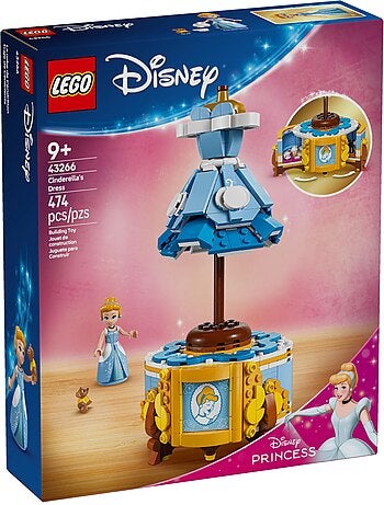 LEGO Disney - Set de Construction de la Robe de Cendrillon - 43266
