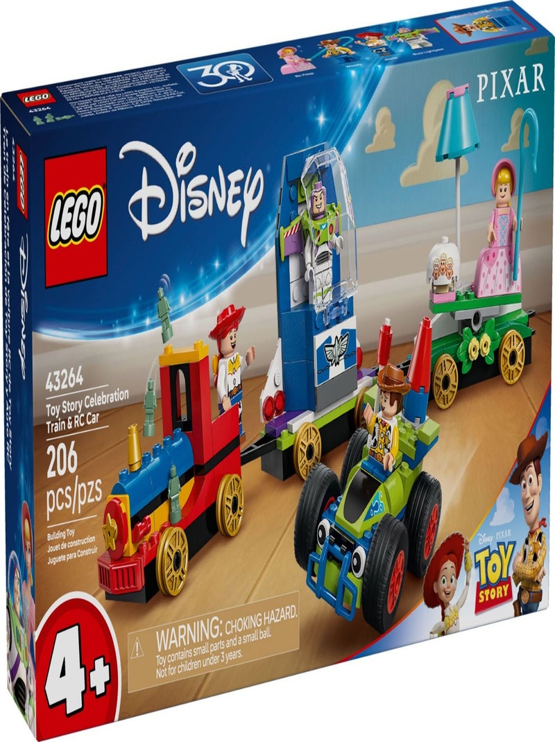 LEGO Disney - Set de construction Train en fête et voiture RC Toy Story - 43264 Rouge - Kiabi