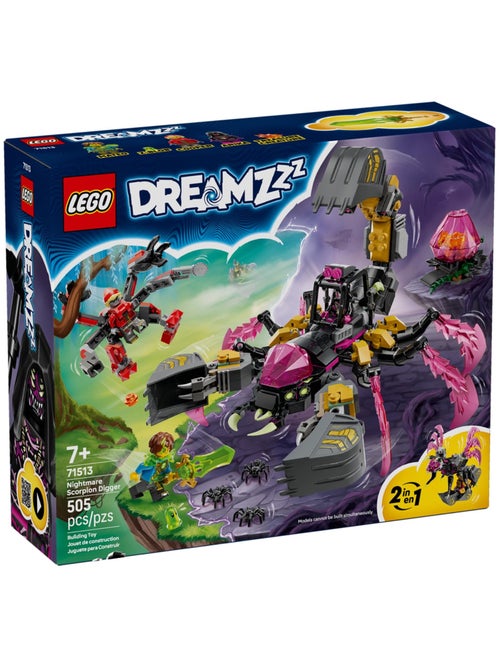 LEGO Dreamzzz - Pelleteuse scorpion des cauchemars 71513, 505 pièces, 7+ - Kiabi