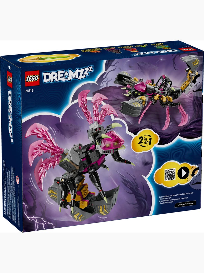 LEGO Dreamzzz - Pelleteuse scorpion des cauchemars 71513, 505 pièces, 7+ Rouge - Kiabi