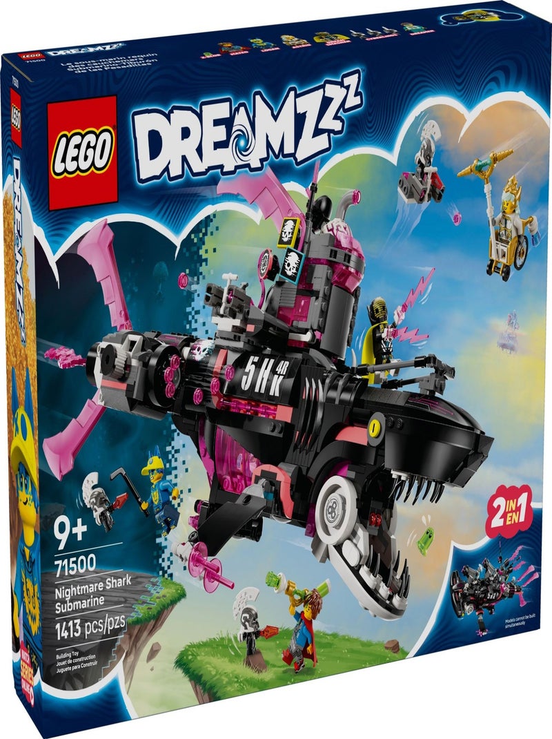 LEGO DREAMZzz - Sous-marin requin des cauchemars 71500 pour enfants Rouge - Kiabi
