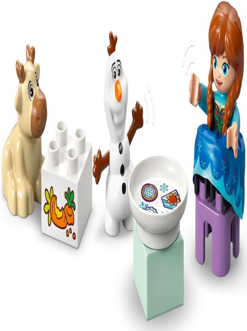 LEGO DUPLO - La Fête d'Anna et Elsa au Château de Glace - 10455 Bleu - Kiabi