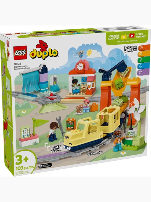 LEGO DUPLO - Le grand train communautaire interactif - 10428 - Kiabi