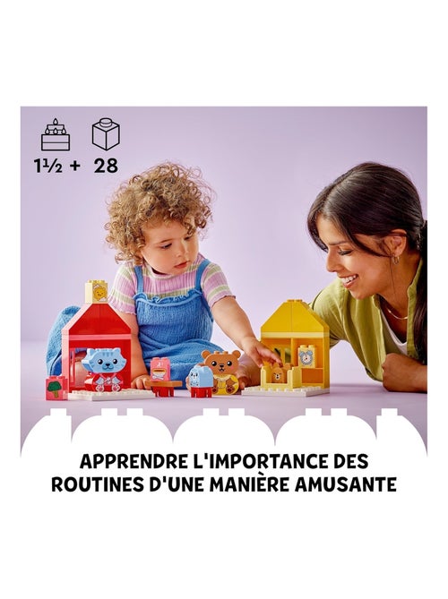 LEGO DUPLO - Mes rituels quotidiens - Le repas et le coucher - 10414 - Kiabi