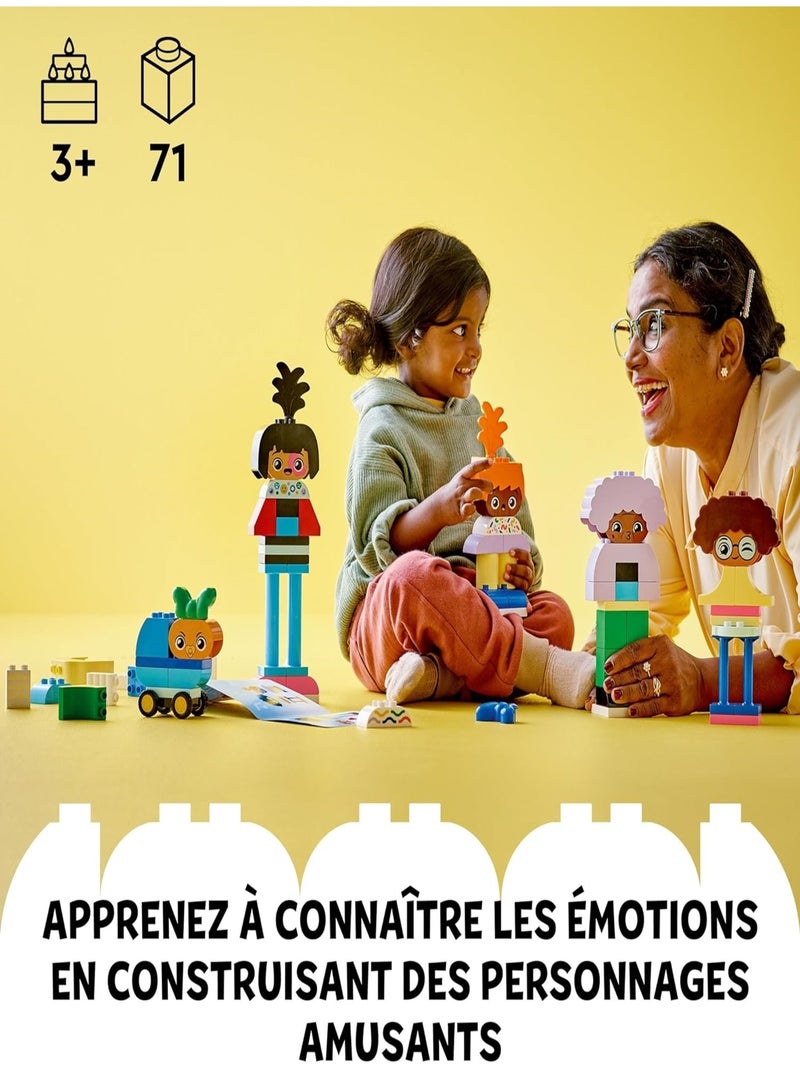 LEGO DUPLO - Personnages à construire aux différentes émotions - 10423 Multicolore - Kiabi