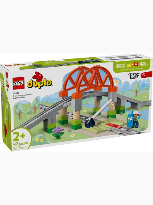LEGO DUPLO - Set d'extension : Les rails et le pont du train - 10426 - Kiabi