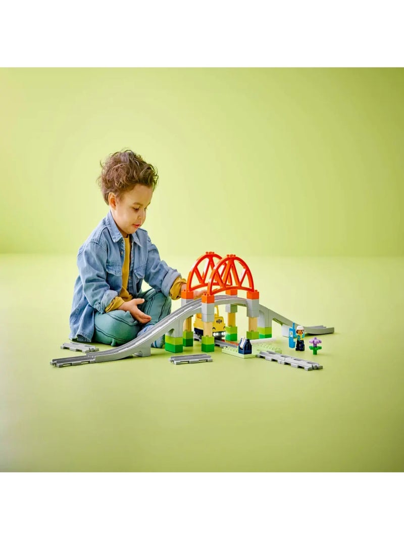 LEGO DUPLO - Set d'extension : Les rails et le pont du train - 10426 Multicolore - Kiabi