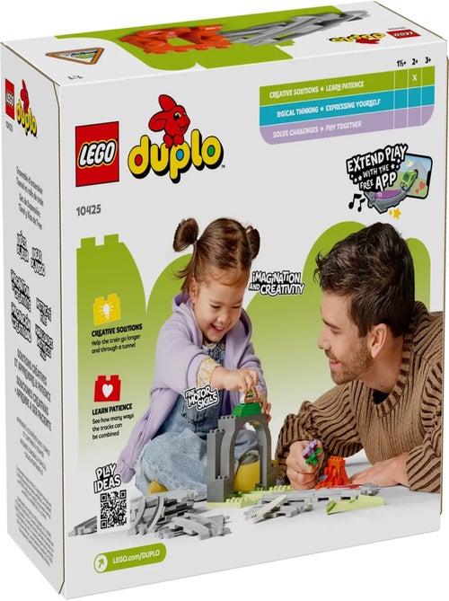 LEGO DUPLO - Set d'extension : Les rails et le tunnel du train - 10425 - Kiabi