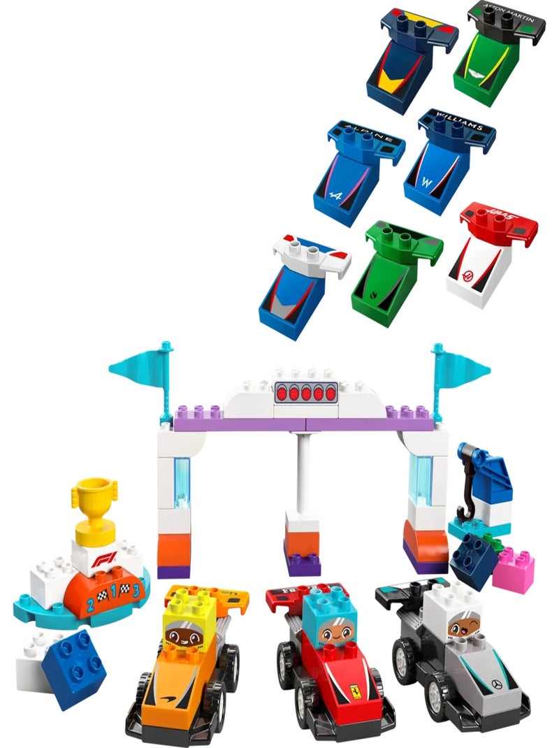 LEGO DUPLO - Voitures de course et pilotes d'une écurie de F1 - 10445 Multicolore - Kiabi