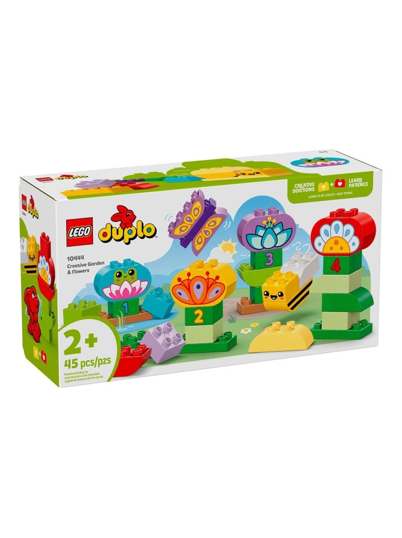LEGO DUPLO 10444 - Le jardin créatif et les fleurs, 45 pièces, 2-4 ans Vert - Kiabi