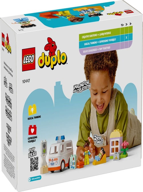 LEGO DUPLO 10447 - L'ambulance et le chauffeur, 2 figurines - Kiabi