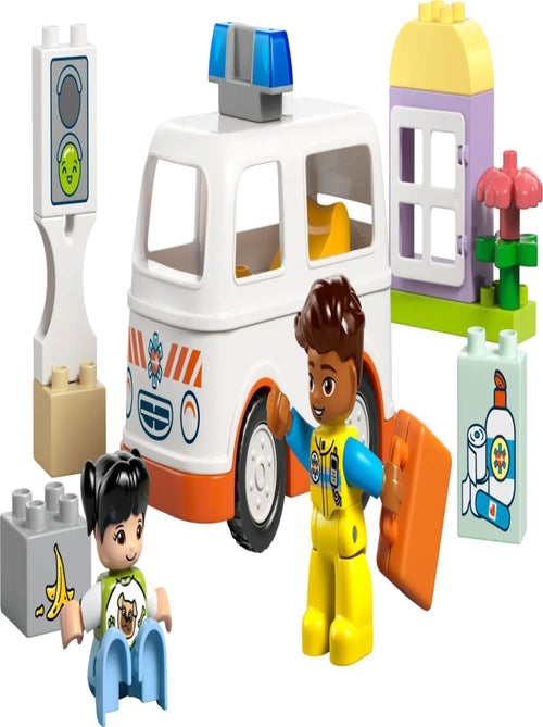 LEGO DUPLO 10447 - L'ambulance et le chauffeur, 2 figurines - Kiabi