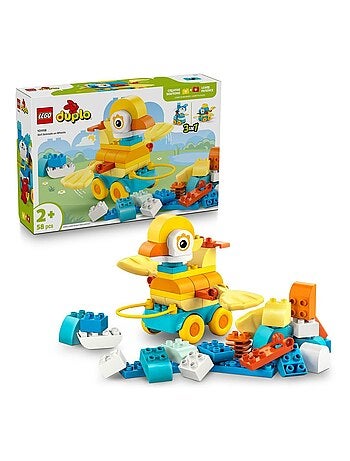 LEGO DUPLO 10448 — Animaux sur roues 3‑en‑1, 58 pièces (2–4 ans)