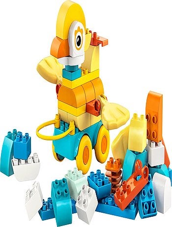 LEGO DUPLO 10448 — Animaux sur roues 3‑en‑1, 58 pièces (2–4 ans)
