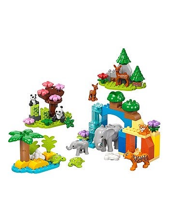 LEGO DUPLO Familles d'animaux sauvages 3-en-1 10446, 92 pièces — dès 2 ans