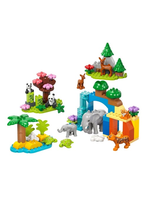LEGO DUPLO Familles d'animaux sauvages 3-en-1 10446, 92 pièces — dès 2 ans - Kiabi