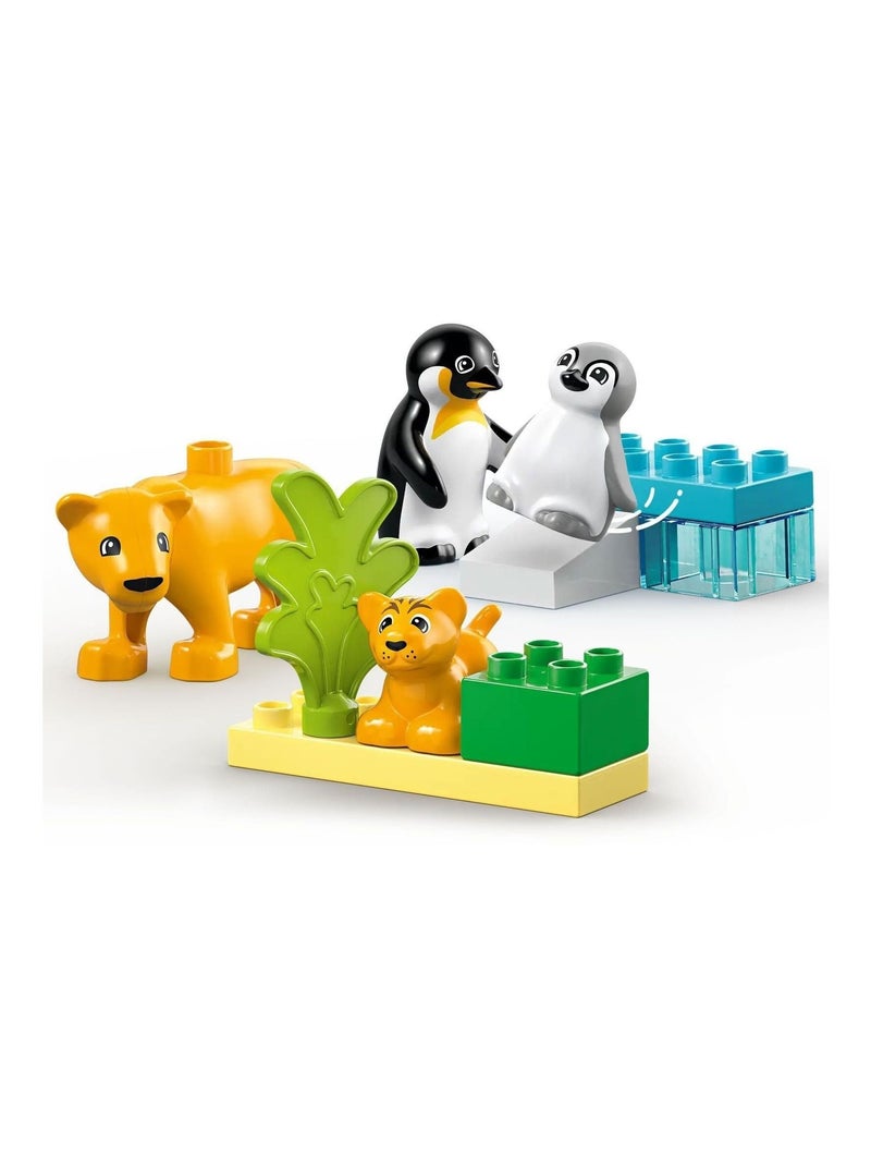 LEGO DUPLO Familles d'animaux sauvages : pingouins et lions (10442) Multicolore - Kiabi