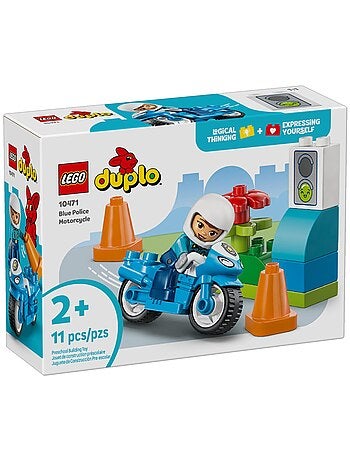 LEGO DUPLO La moto de police bleue 10471
