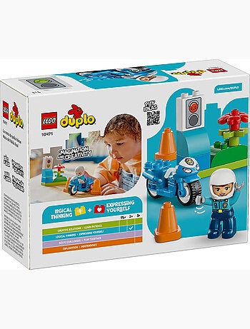 LEGO DUPLO La moto de police bleue 10471