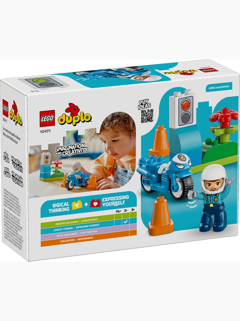 LEGO DUPLO La moto de police bleue 10471 Bleu - Kiabi