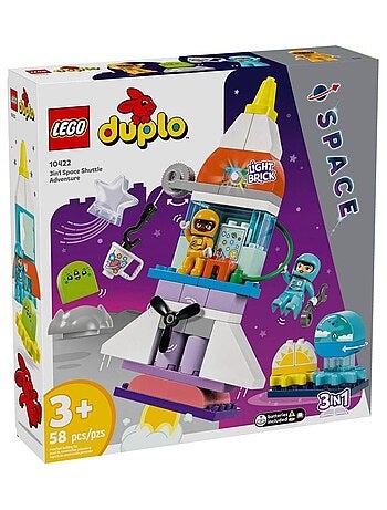 LEGO DUPLO L'aventure en navette spatiale 3-en-1 10422, dès 3 ans