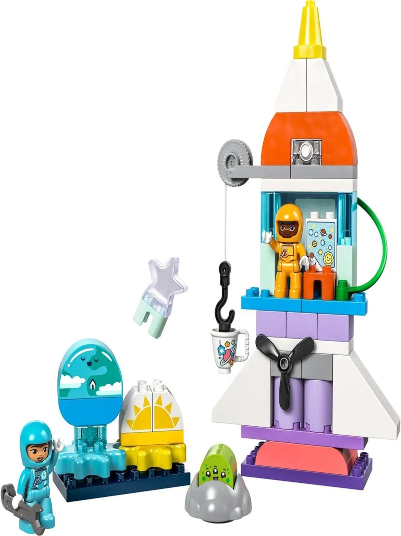 LEGO DUPLO L'aventure en navette spatiale 3-en-1 10422, dès 3 ans Jaune - Kiabi