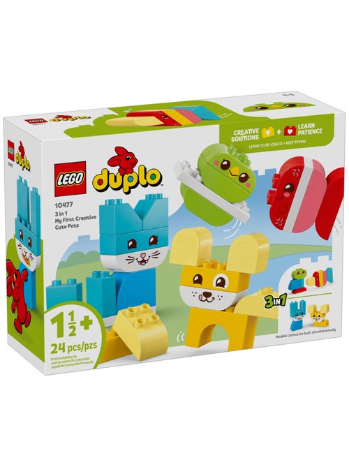 LEGO DUPLO Les jolis animaux créatifs 3-en-1 10477, 24 pièces, dès 18 mois - Kiabi