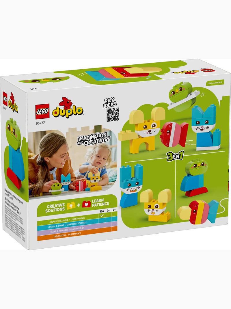 LEGO DUPLO Les jolis animaux créatifs 3-en-1 10477, 24 pièces, dès 18 mois Vert - Kiabi