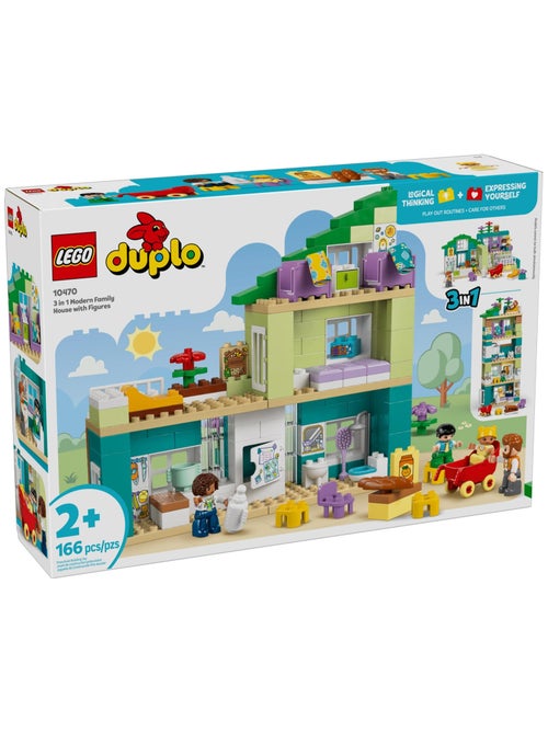 LEGO DUPLO Maison familiale moderne 3-en-1 set 10470 166 pièces - Kiabi
