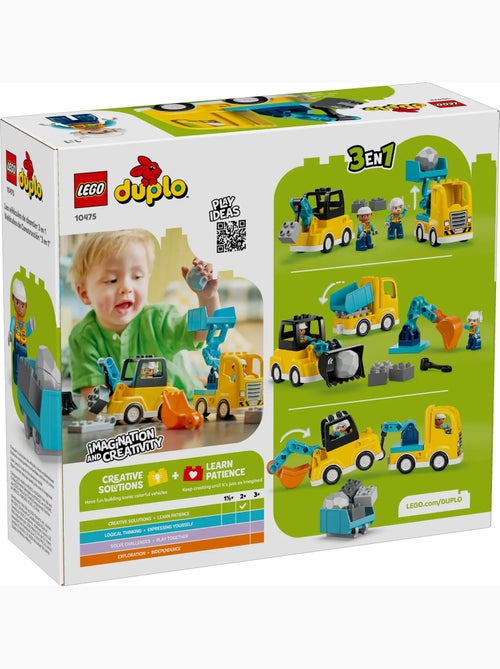 LEGO DUPLO Véhicules de chantier 3-en-1 10475 - Kiabi