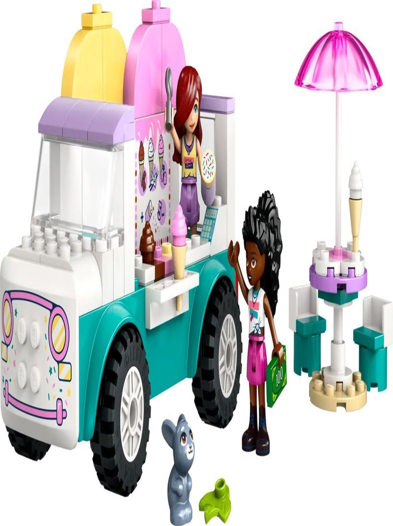 LEGO Friends - Camion de glaces Heartlake City 42644, 92 pièces. Rouge - Kiabi