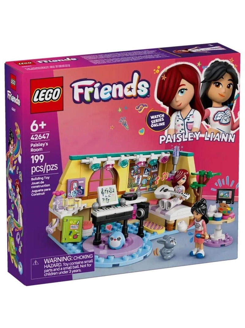 LEGO Friends - La chambre de Paisley (42647) - Set musical et artistique dès 6 ans. Multicolore - Kiabi