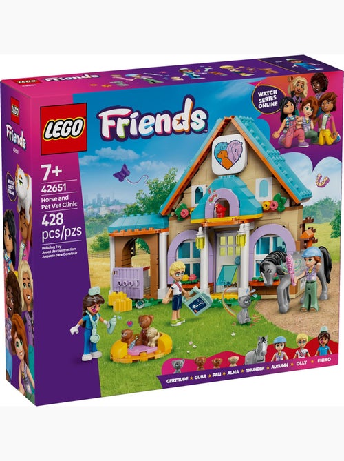 LEGO Friends - La clinique vétérinaire pour chevaux et animaux de compagnie - 42651 - Kiabi
