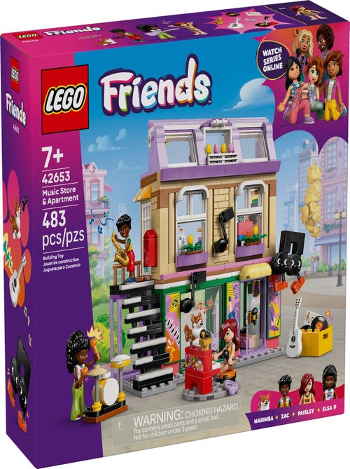 LEGO Friends - Magasin de Musique et Appartement Créatif - 42653 - Kiabi