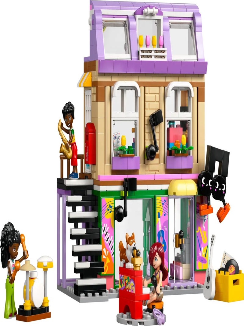 LEGO Friends - Magasin de Musique et Appartement Créatif - 42653 Bleu - Kiabi