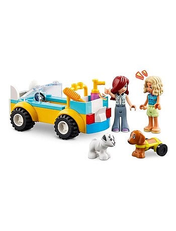 LEGO Friends 42635 — Voiture de toilettage canin, 2 mini-poupées et 2 chiots, dès 4 ans.