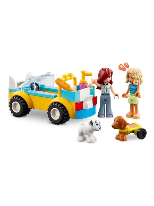 LEGO Friends 42635 — Voiture de toilettage canin, 2 mini-poupées et 2 chiots, dès 4 ans. - Kiabi