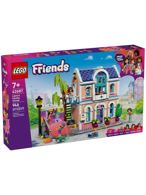 LEGO Friends La maison familiale de Liann 42687, 946 pièces, 4 mini-poupées - Kiabi