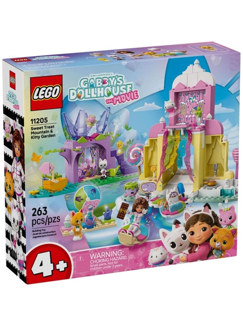LEGO Gabby's Dollhouse 11205 - Montagne de friandises et jardin Fée Minette, 263 pièces - Kiabi