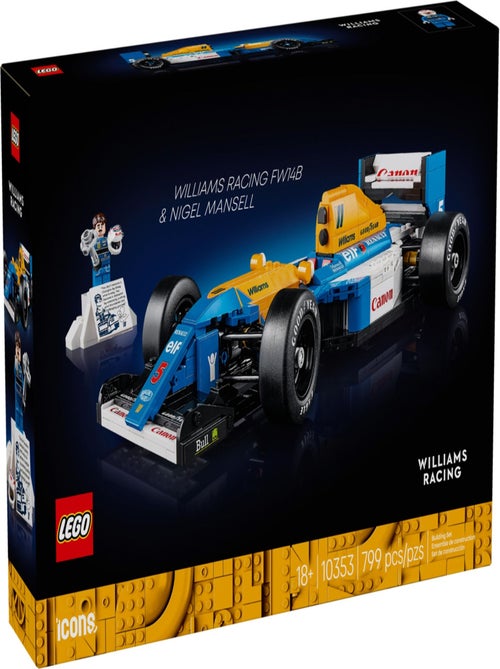 LEGO Icons : Modèle Williams Racing FW14B avec Nigel Mansell - 10353 - Kiabi
