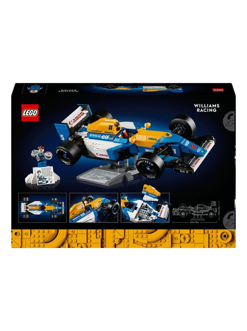 LEGO Icons : Modèle Williams Racing FW14B avec Nigel Mansell - 10353 Orange - Kiabi