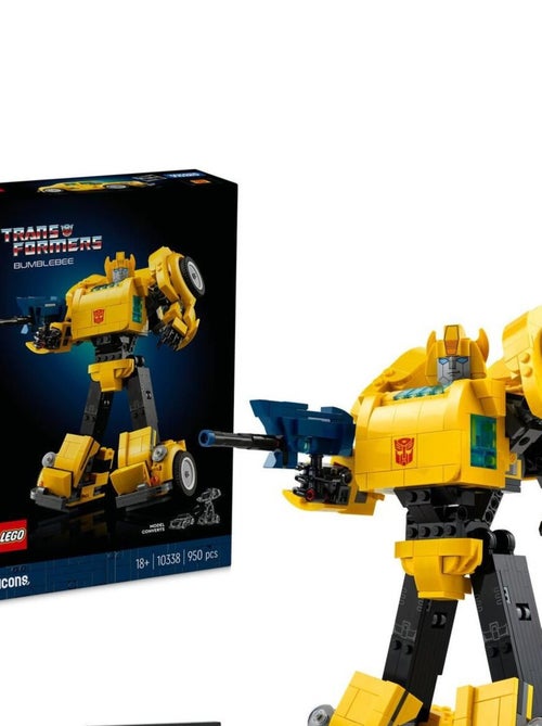 LEGO Icons Transformers Bumblebee (10338) — Figurine articulée 950 pièces - Kiabi