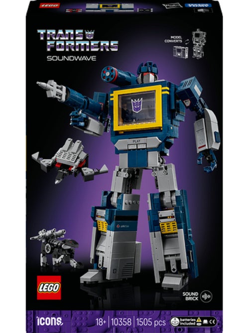 LEGO Icons Transformers Soundwave 10358 - Kiabi