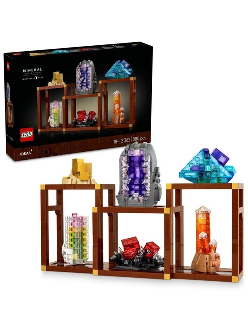 LEGO Ideas 21362 — Collection de minéraux pour adultes, 6 reproductions, 880 pièces. - Kiabi