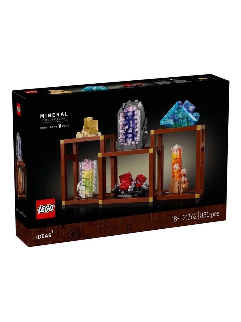 LEGO Ideas 21362 — Collection de minéraux pour adultes, 6 reproductions, 880 pièces. Rouge - Kiabi
